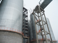Bidragon steel silo for pellet storage