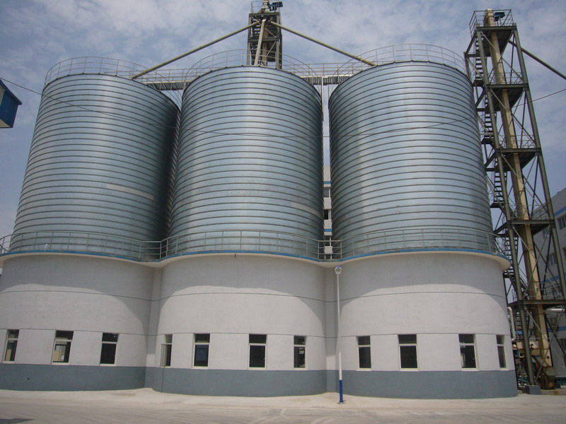 Flour steel silo