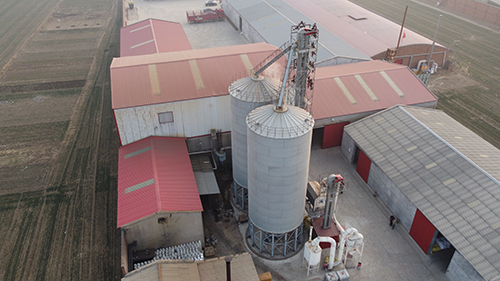 steel silo for grain