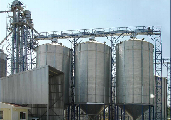 assembled-grain-silo