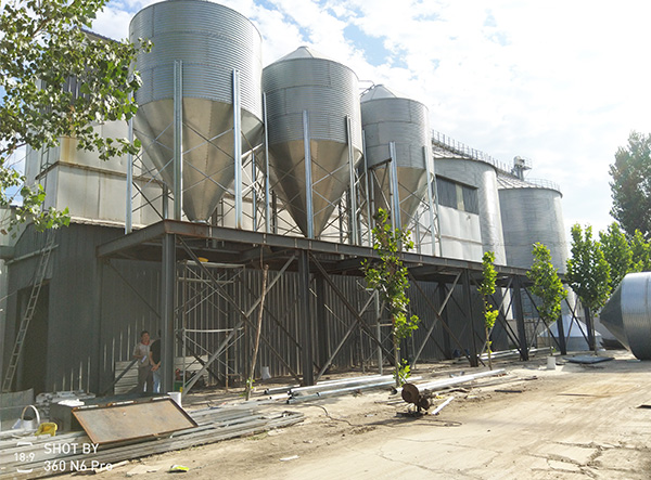 chicken feed silo