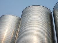 Biogas slurry silo