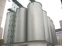 Elevated Steel Silo For Grain Storage