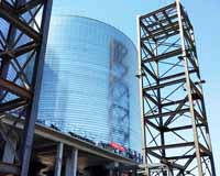 coal storage silo 22*26 with hopper unloading system and conveying system