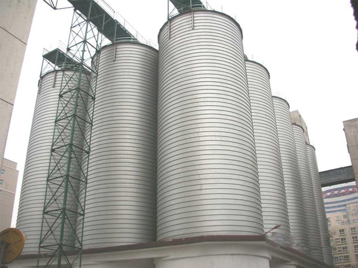 slag storage silo system in cement plant